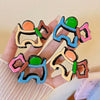 Hair Clip Plastic Resin Dripping Oil Design For Dog And Women