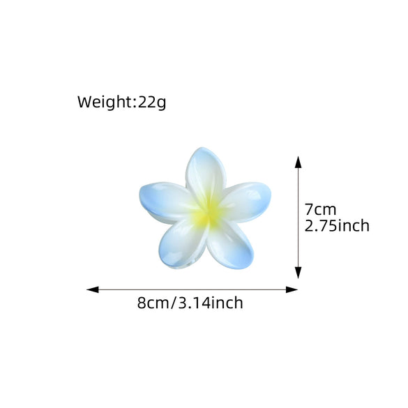 Hair Clip Plastic Resin Egg Flower Handmade