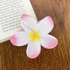 Hair Clip Plastic Resin Egg Flower Handmade
