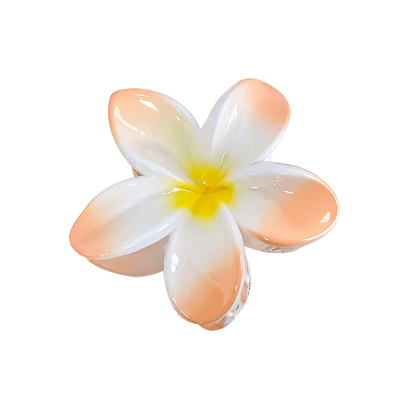 Hair Clip Plastic Resin Egg Flower Handmade