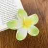 Hair Clip Plastic Resin Egg Flower Handmade
