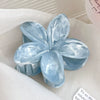 Hair Clip Plastic Resin Fresh Flower Shape Paint Women's
