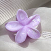 Hair Clip Plastic Resin Fresh Flower Shape Paint Women's