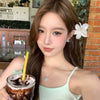 Hair Clip Plastic Resin Fresh Flower Shape Paint Women's