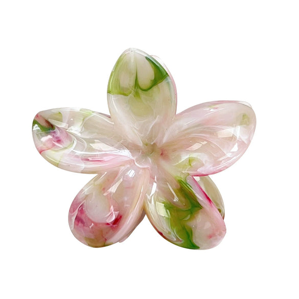 Hair Clip Plastic Resin Fresh Flower Shape Paint Women's