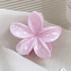 Hair Clip Plastic Resin Fresh Flower Shape Paint Women's