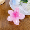 Hair Clip Plastic Resin Handmade Egg Flower Style For Women