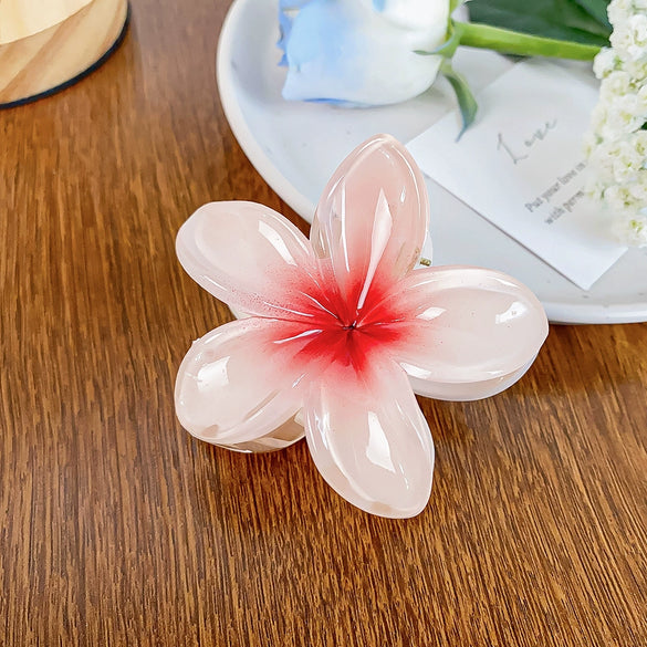 Hair Clip Plastic Resin Handmade Egg Flower Style For Women