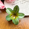Hair Clip Plastic Resin Handmade Egg Flower Style For Women