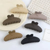 Hair Clip Plastic Resin Love Semicircle Shape Baking Varnish For Ladies