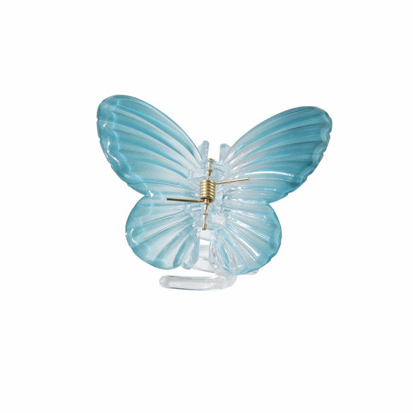 Hair Clip Ps Material Gradient Butterfly Shark Style Baking Paint Women's