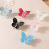 Hair Clip Ps Material Gradient Butterfly Shark Style Baking Paint Women's