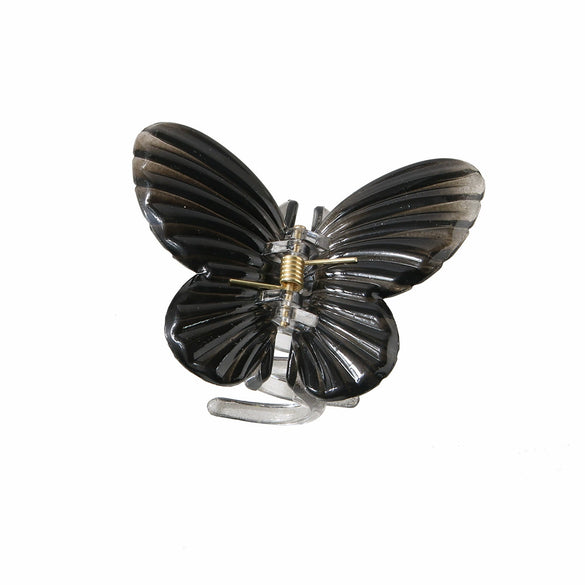 Hair Clip Ps Material Gradient Butterfly Shark Style Baking Paint Women's