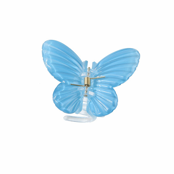 Hair Clip Ps Material Gradient Butterfly Shark Style Baking Paint Women's