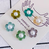 Hair Clip Resin Fresh Colorful Transparent Pearl Small Flower Environmental Protection Diy Material Accessories