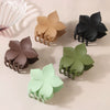 Hair Clip Sweet Highend Style Fivepetal Flower Frosted Petals Ps Material Painted