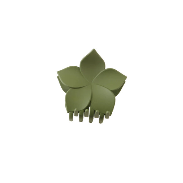 Hair Clip Sweet Highend Style Fivepetal Flower Frosted Petals Ps Material Painted