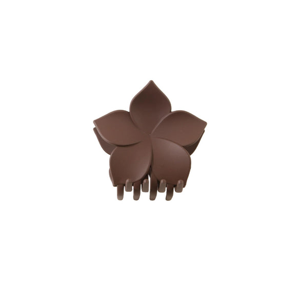 Hair Clip Sweet Highend Style Fivepetal Flower Frosted Petals Ps Material Painted