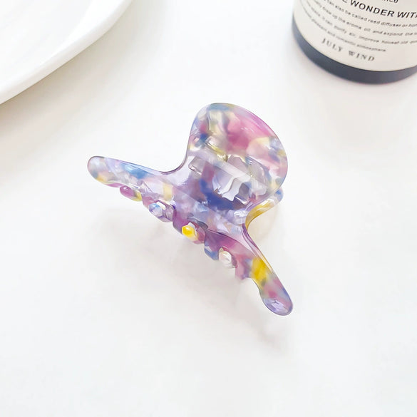 Hair Grab Clip Acetic Acid Geometric Handmade For Women