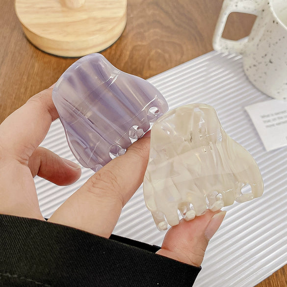 Hair Grab Clip Acetic Acid Geometric Rectangle Handmade Women's Jewelry