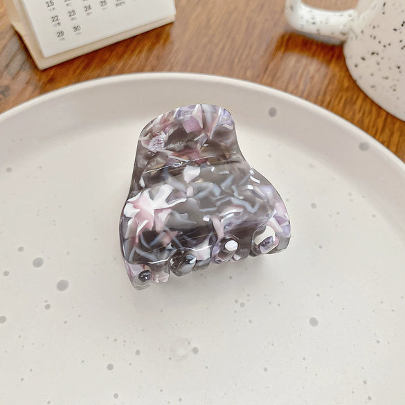 Hair Grab Clip Acetic Acid Geometric Rectangle Handmade Women's Jewelry