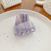 Hair Grab Clip Acetic Acid Geometric Rectangle Handmade Women's Jewelry