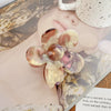 Hair Grab Clip Acetic Acid Material Plant Flowers Pattern Handmade For Women