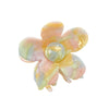 Hair Grab Clip Acetic Acid Material Plant Flowers Pattern Handmade For Women