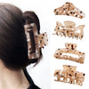 Hair Grab Clip Acetic Acid Plate Simple Style Leopard Print Handmade