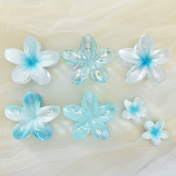 Hair Grab Clip Little Fresh Style Egg Flower Electroplated Women's Hair Accessories