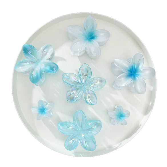 Hair Grab Clip Little Fresh Style Egg Flower Electroplated Women's Hair Accessories