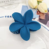 Hair Grab Clip Plastic Resin Handmade Plumerium Flower Small Fresh Style For Women