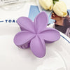 Hair Grab Clip Plastic Resin Handmade Plumerium Flower Small Fresh Style For Women