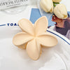 Hair Grab Clip Plastic Resin Handmade Plumerium Flower Small Fresh Style For Women