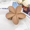 Hair Grab Clip Plastic Resin Handmade Plumerium Flower Small Fresh Style For Women