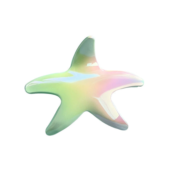 Hair Grab Clip Starfish Gradient Color Electroplated Marine Series Women