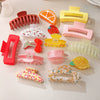 Hair Grab Clip Threepiece Set Acetic Acid Light Luxury Style Baking Paint