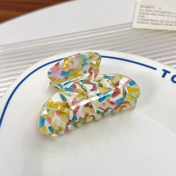 Hair Grasp Clip Acetic Acid Plate Geometric Handmade Women's Hair Accessories