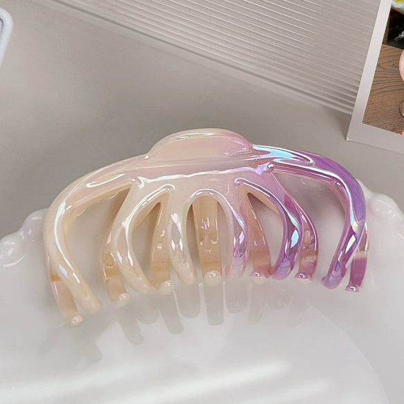 Hair Grip Plastic Resin Fashion Ol Geometric Electroplating Women's Accessories