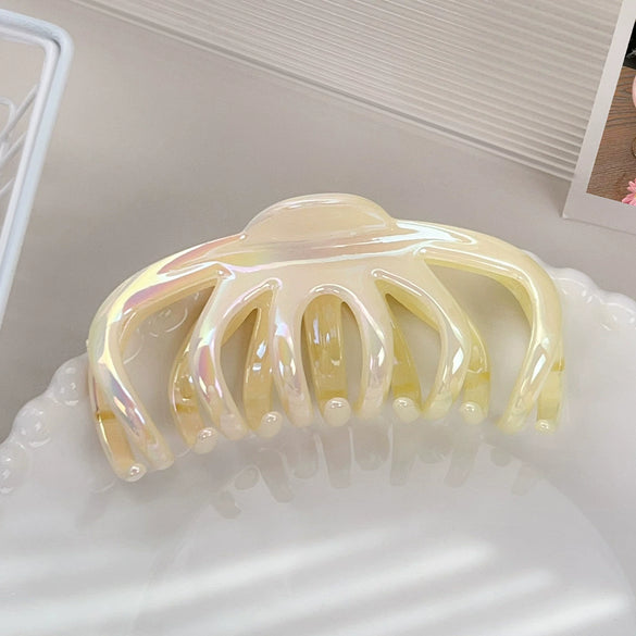 Hair Grip Plastic Resin Fashion Ol Geometric Electroplating Women's Accessories