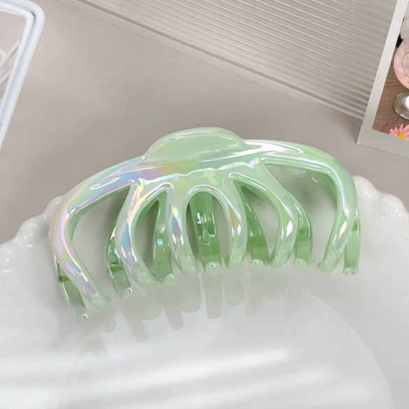 Hair Grip Plastic Resin Fashion Ol Geometric Electroplating Women's Accessories