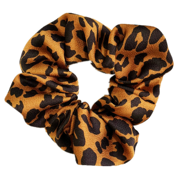 Hair Headwear Cloth Leopard Pattern Round Handmade