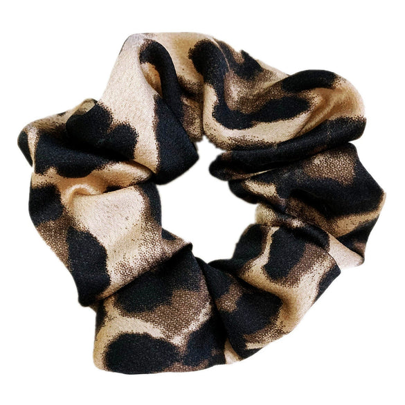 Hair Headwear Cloth Leopard Pattern Round Handmade