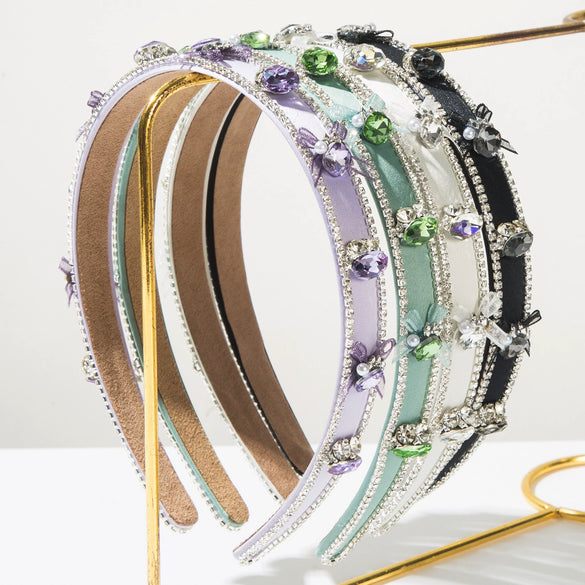 Hair Hoop Glass Drill Diamond Geometric Women's Hair Accessories