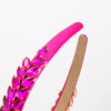 Hair Hoop Headband Glass Diamond Leaf Simple Women's Hair Accessories