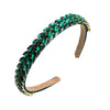Hair Hoop Headband Glass Diamond Leaf Simple Women's Hair Accessories