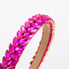 Hair Hoop Headband Glass Diamond Leaf Simple Women's Hair Accessories