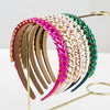 Hair Hoop Headband Glass Diamond Leaf Simple Women's Hair Accessories