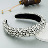 Hair Hoop Headband Handmade Rhinestone Gem Fabric Hair Accessories