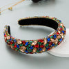 Hair Hoop Headband Handmade Rhinestone Gem Fabric Hair Accessories
